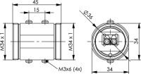 TOC Kupplung IP68 LC-D Kupplung SM/MM (Telegärtner J68071A0004)