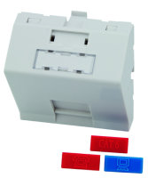 Modulaufnahme 45x45 1-fach für BR, 45° Auslass,...