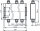 4.3-10 3x3 Hybrid-Koppler (f), 5 dB 698-2700 MHz, =-155 dBc (Telegärtner J01447A0043)