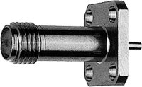 SMA-Einbaubuchse mit Flansch Ni 4-Loch (Telegärtner...