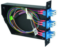 FanOut-Modul with 6xLC APC D SM green type A, 1xMPO APC...