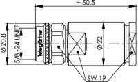 N-Kabelstecker, AG/TA, 50 Ohm G47 (4.5/11.5)...