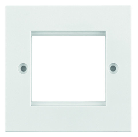 Abdeckrahmen 2-fach 86x86x9,3 weiß (Telegärtner B00005A0011)