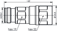 4.3-10 Kabelbuchse SIMFix Pro G21 (1/2") IP68...
