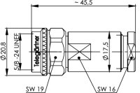 N-Kabelstecker 50 Ohm TA RG-213/U; RG-214/U...