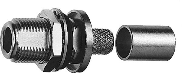 N-Kabeleinbaubuchse Cr/Cr G1 (RG-58C/U) (Telegärtner J01021A0147)