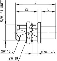 N-Kabeleinbaubuchse Cr/Cr G1 (RG-58C/U) (Telegärtner...