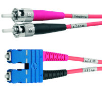 Duplex-Adapterkabel 9/125 OS2, L=2 m 2xST Stecker,1xSC...