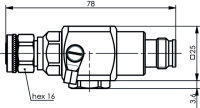 2.2-5 Überspannungsableiter (m-f) GDT 3.8 GHz, 150 V...