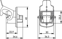 STX V5 Flansch M Metall (Telegärtner H86000A0003)