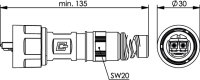 STX V1 LC-D Steckerset MM Knickschutz (Telegärtner...