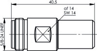 N-Abschlusswiderstand 50 Ohm (F) 1 Watt, 6 GHz 2%...