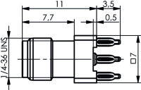 SMA-Buchse für LTP 50 Ohm PRESS IN 603...