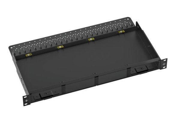 HD3-ES Baugruppenträger 19", 1 HE mit 4 Slots für HD³-ES Module in 0.5 und 1.0 HE (Telegärtner H02030A4051)