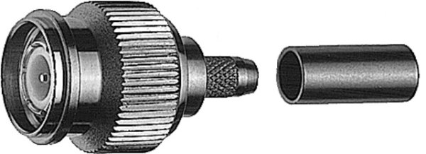 TNC-Kabelstecker Cr/Cr 50 Ohm RG-142B/U (Telegärtner J01010A0000)
