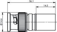 BNC-Kabelstecker UHD Cr/Cr 75 Ohm G48 (1.6 / 7.3),...