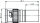 BNC-Kabelstecker UHD Cr/Cr 75 Ohm G48 (1.6 / 7.3), schwarz (Telegärtner J01002A0089)