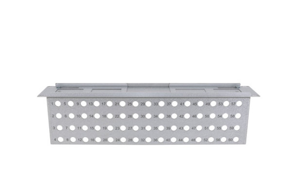 FTB Link Panel 2HE für 60x Durchführungskupplungen (Telegärtner H02031A0104)