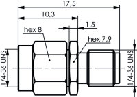 2.92mm Präzisionsadapter / Port Saver, 50 Ohm (m-f),...