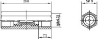 Kupplung FME-FME (M-M) PP (Telegärtner J01702A0001)