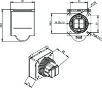 LWL Flanschkupplung 2xSC IP67 Industrie für...