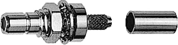 SMB-Einbaustecker Cr/Cr Au G3 (RG-178B/U) (Telegärtner J01160A0381)