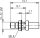 SMB-Einbaustecker Cr/Cr Au G3 (RG-178B/U) (Telegärtner J01160A0381)