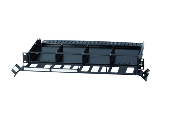 HD3 Baugruppenträger 19", 1HE für 8xHD3 Module, schwarz, RAL 9005 (Telegärtner H02030A4049)