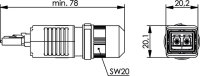 STX V4 LC-D Steckerset SM Knickschutz (Telegärtner...