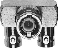 BNC Y-Winkeladapter 50 Ohm (F-M-F) (Telegärtner...