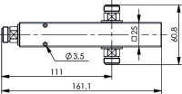 N 2-Way Power Splitter (f) 340-2700 MHz, =-161 dBc...