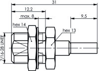 FME-Einbaustecker 50 Ohm G7 (RG-316/U) (Telegärtner J01700A0013)