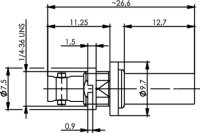 Mini HD-BNC-Kabeleinbaubuchse G4 (RG-179B/U);...