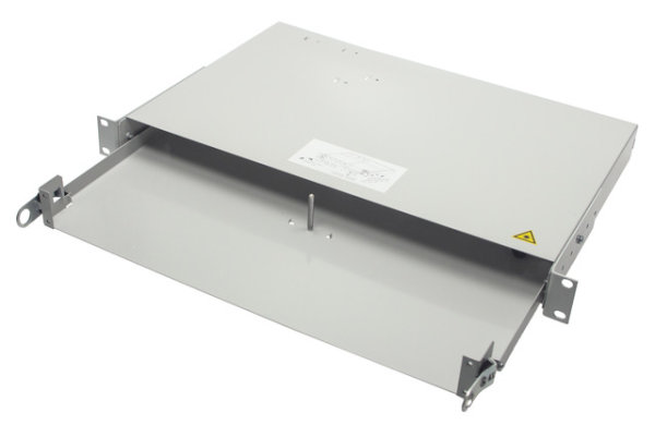 19"  GEHÄUSE PROFI V 1HE, RAL 9005 inkl. Faserschutzschlauch (Telegärtner H02030A4400)