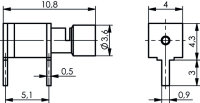 Kabelwinkelanschluss für LTP, Cr, 2-pin, Sn G7...