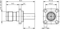 TNC-Kabelbuchse mit Flansch G1 (RG-58C/U) 602...