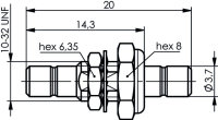 SMB-Verbindungsstück, 50 Ohm (m - m) (Telegärtner J01162A0031)