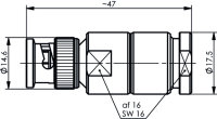 BNC-Kabelstecker löt 75 Ohm G31, G32, G48...