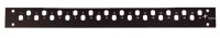 FRONTP. BASIS V 1HE, RAL 9005 schwarz für 12...