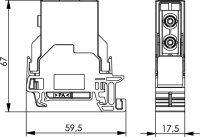 STX Tragschienen-Verbinder ST/SC-D Adapter SM/MM...