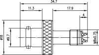 Adapter BNC-FME (F-F) 205 (Telegärtner J01008A0070)