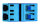 LC Duplex Kupplung, Single- und Multimode Keramikhülse, Kunststoffgehäuse blau (Telegärtner J08071A0000)