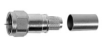 F-Kabelstecker, HDTV, Cr/Cr, 75 Ohm G2 (RG-59B/U)...
