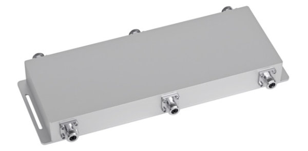 N 3x3 Hybrid-Koppler (f), 5 dB 698-2700 MHz, =-155 dBc (Telegärtner J01029A0023)