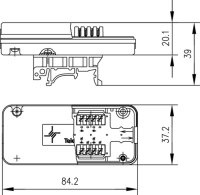 Verbindungsmodul Cat.7 VM8 - 8 mit Tragschienenadapter...