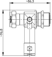 7-16 Überspannungsableiter (f-m) Einbau; 380-512...