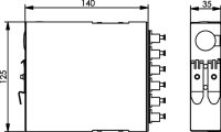 TS-Verteiler mit 6xLC-D ,MM/SM...