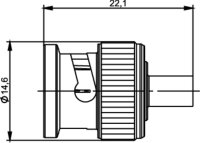 BNC-Kabelstecker löt G10 (BELDEN 1673A, UT-141)...