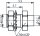 SMP-Kabeleinbaustecker, Lt/Lt, 50 Ohm G11 (UT-85), Limited Detent (Telegärtner J01390A0011)