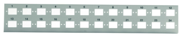 Verteilerplatte für 24xST zu LWL Mini/Kombi Wandverteiler (Telegärtner H02025A0112)